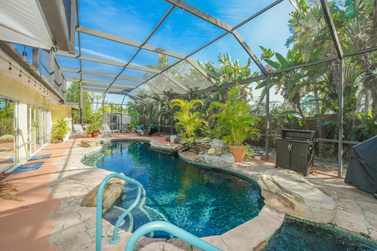 Island Time - Home Wenclosed Lagoon Style Pool Spa Walk To Beach Bikes Holmes Beach Buitenkant foto